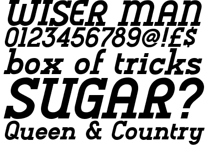 Charifa Serif Bold Oblique