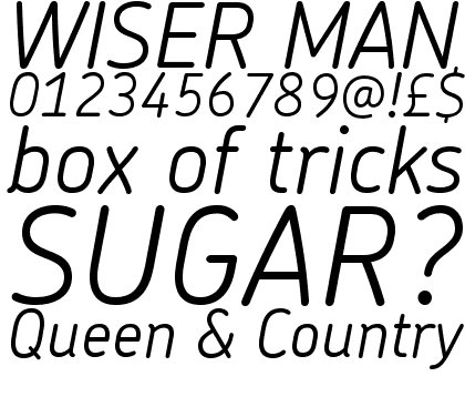 Chevin Std Light Italic