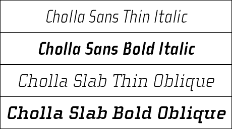 Cholla Additional Italics