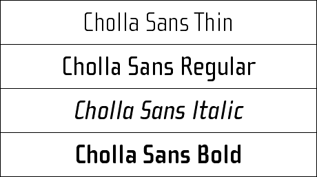 Cholla Sans