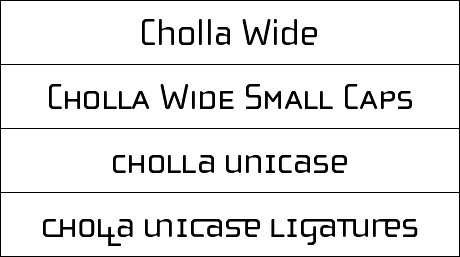Cholla Wide / Unicase