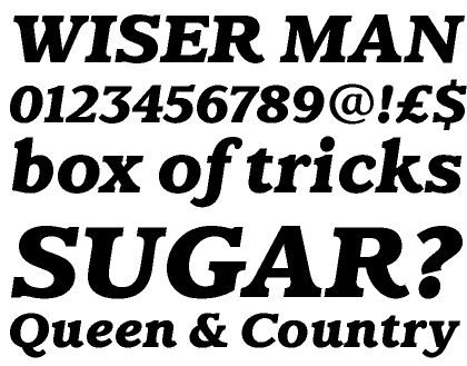 Claremont Extra Bold Italic