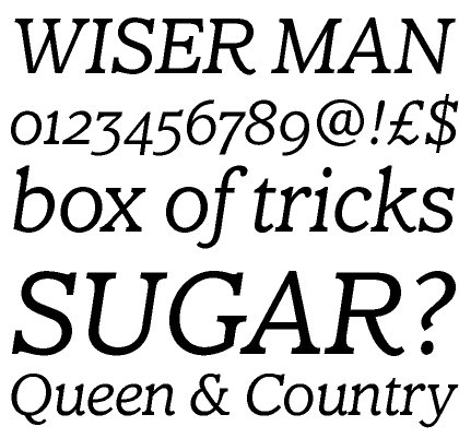 Claremont Light Italic with Old Style Figures