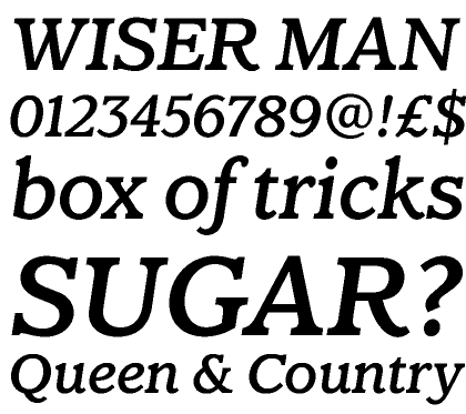 Claremont Medium Italic