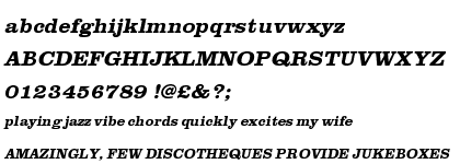 Clarendon URW Bold Extra Wide Oblique