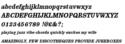 Clarendon URW Medium Extra Narrow Oblique