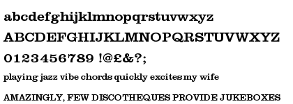 Clarendon URW Regular Extra Wide