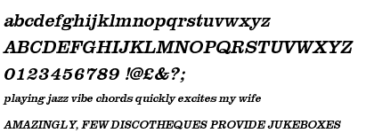 Clarendon URW Regular Narrow Oblique