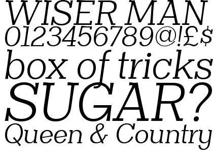 Clasica Slab Book Italic