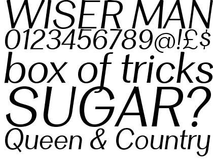 Clasica Sans Book Italic