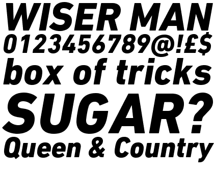 DIN Next Pro Heavy Italic