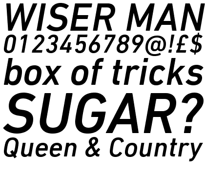 DIN Next Pro Medium Italic