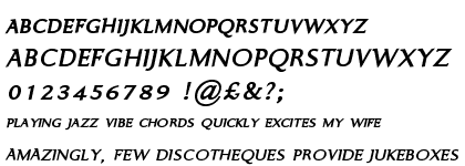 Ela Demiserif Bold Caps Italic