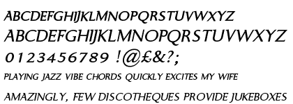 Ela Demiserif Plain Caps Italic