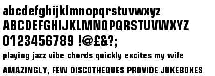 Eurostile Heavy Condensed 