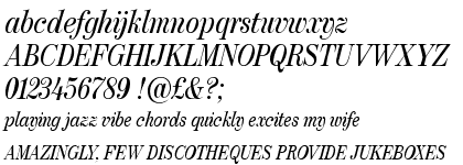 FB Moderno Condensed Regular Italic