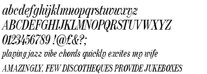 FB Moderno Extra Condensed Regular Italic