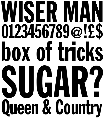 Franklin Gothic Extra Condensed