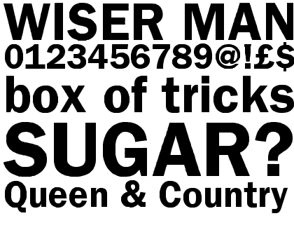 Franklin Gothic Raw Demi