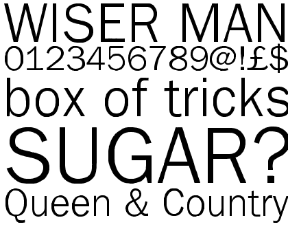 Franklin Gothic Raw Light