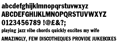 Franklin Gothic Regular Condensed