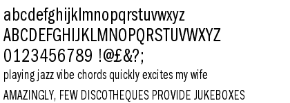 Franklin Gothic URW Book Compressed 