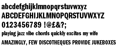 Franklin Gothic URW Demi Compressed 