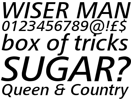 Frutiger&reg; Next W1G Medium Italic