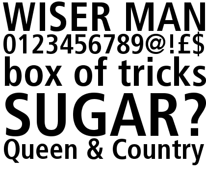 Frutiger&reg; Pro 67 Bold Condensed