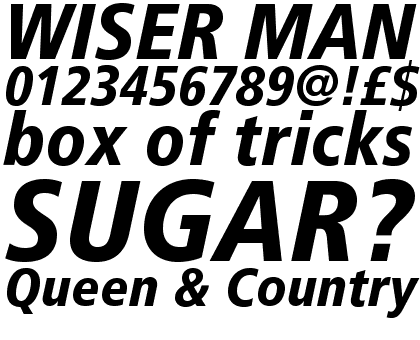 Frutiger&reg; Pro 78 Black Condensed Italic