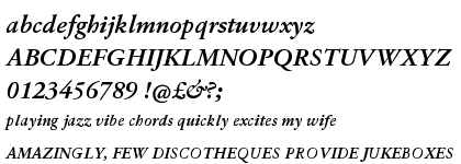 Garamond 96 DT Bold Italic