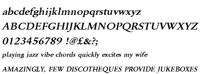 Garamond URW Demi Extra Wide Oblique