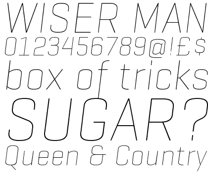 Geogrotesque Thin Italic