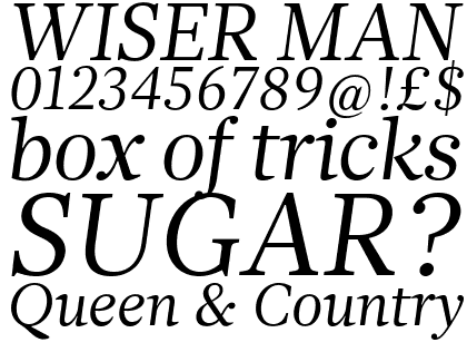 Glosa Text Roman Italic