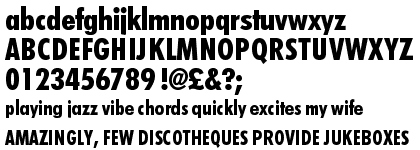 Graphicus DT Condensed Bold