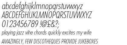 Graphicus DT Condensed Light Oblique