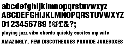 Helvetica&trade; Std Black Condensed