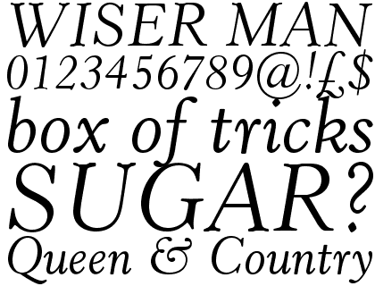 Horley Old Style&trade; Italic