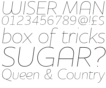 Houschka Rounded Thin Italic
