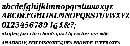ITC Benguiat&reg; Bold Condensed Italic