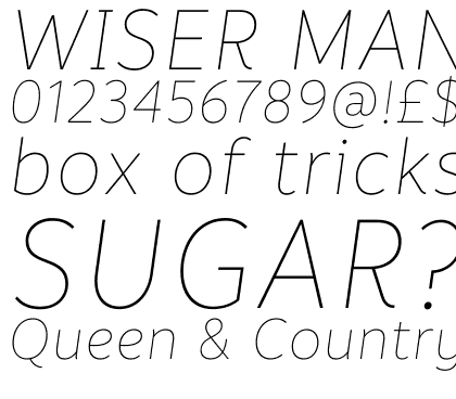 Informative Thin Italic