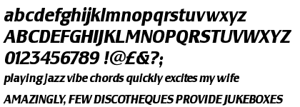 Lesmore RR Condensed Bold Italic