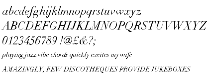 Linotype Didot&trade; Std Italic