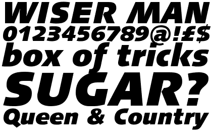 Linotype Syntax&reg; Com Black Italic