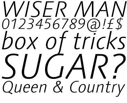 Linotype Syntax&reg; Com Light Italic