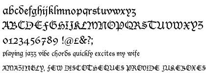 Lucida&trade; Blackletter