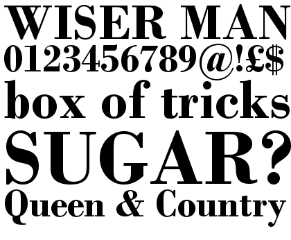 Monotype Bodoni Bold