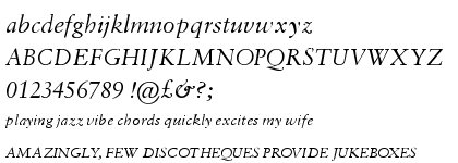 Monotype Sabon Italic ESQ