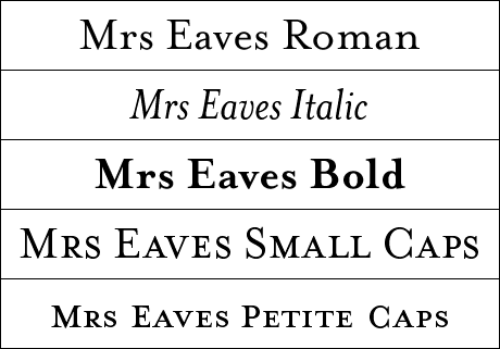 Mrs Eaves