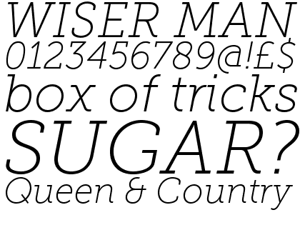 Museo Slab 100 Italic